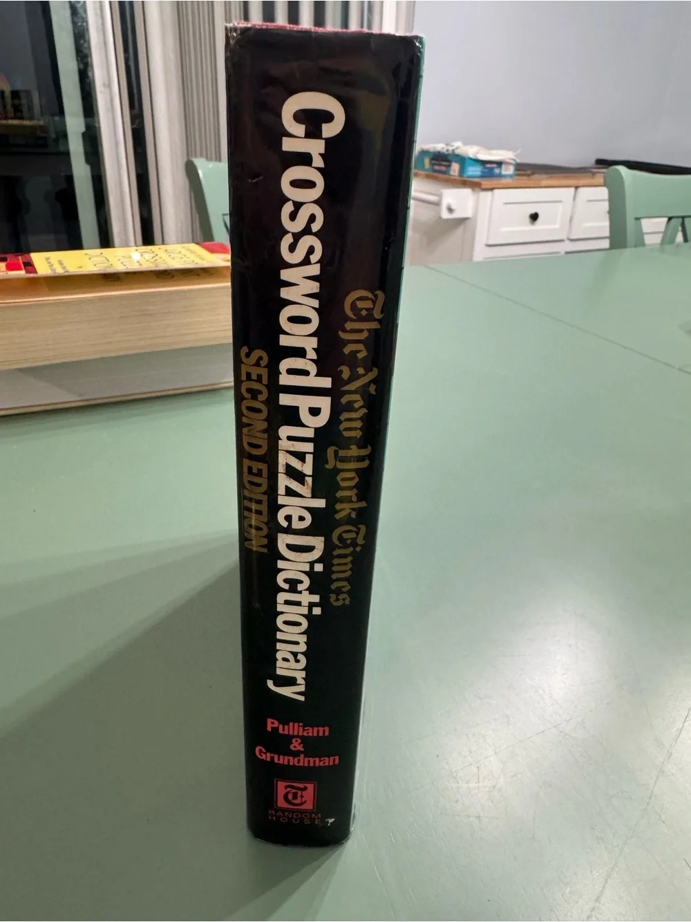 Crossword Puzzle Dictionary - Green Second Edition hardcover with dust jacket